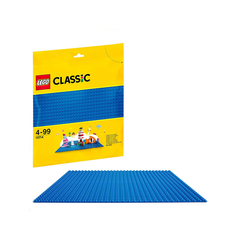 LEGO 10714 Classic Baseplate Studs Stackable Building Board, Creations Sheets Builders (Blue, 10 x 10 Inch/32 x 32) (1 piece)