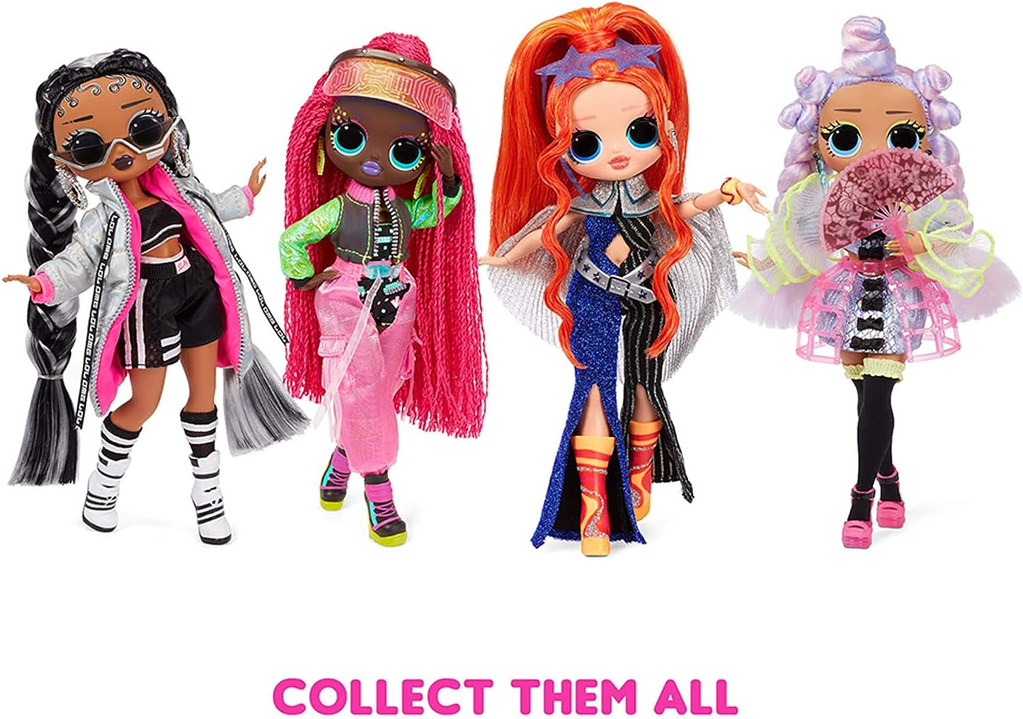 L.O.L. Surprise! OMG Dance Miss Royale Fashion Doll with 15 Surprises Including Magic Black Light, Shoes, Hair Brush, Doll Stand and TV Package