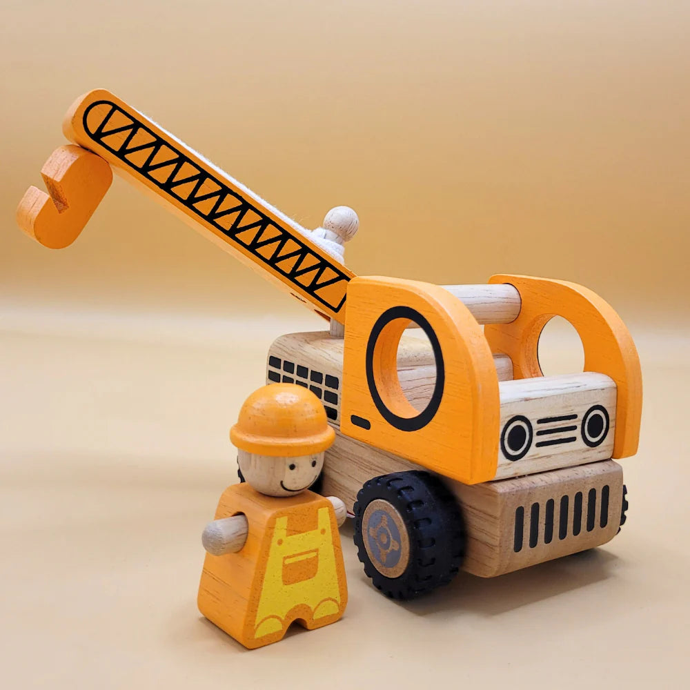 Wooden Crane| Wooden Toy - I'm Toy | Pretend Play