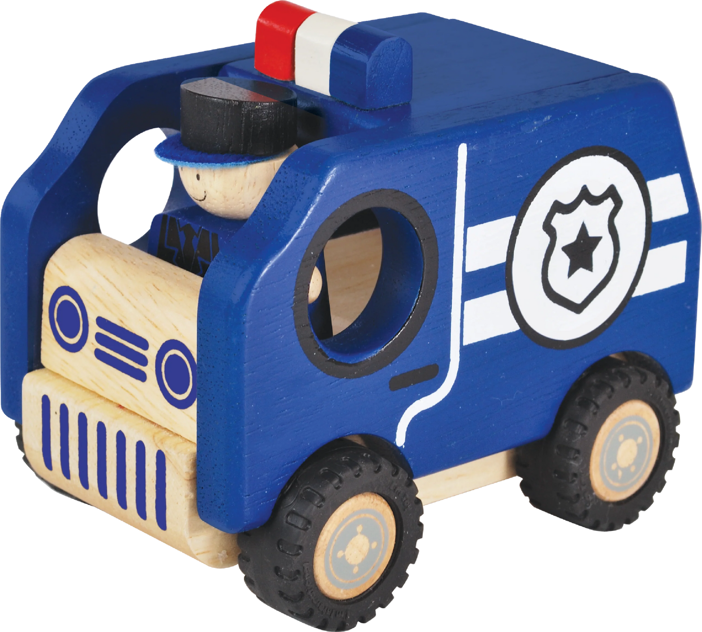 Wooden police car