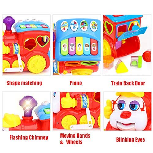 Hola Smart Intelligent Q & A Cartoon Train for Baby with Light and Music