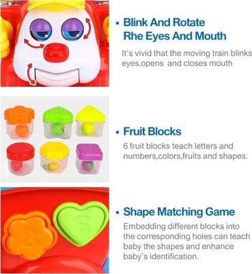 Hola Smart Intelligent Q & A Cartoon Train for Baby with Light and Music
