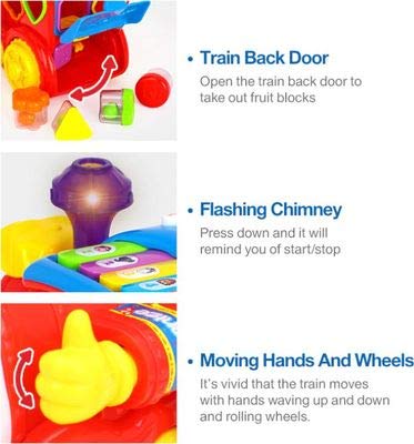 Hola Smart Intelligent Q & A Cartoon Train for Baby with Light and Music