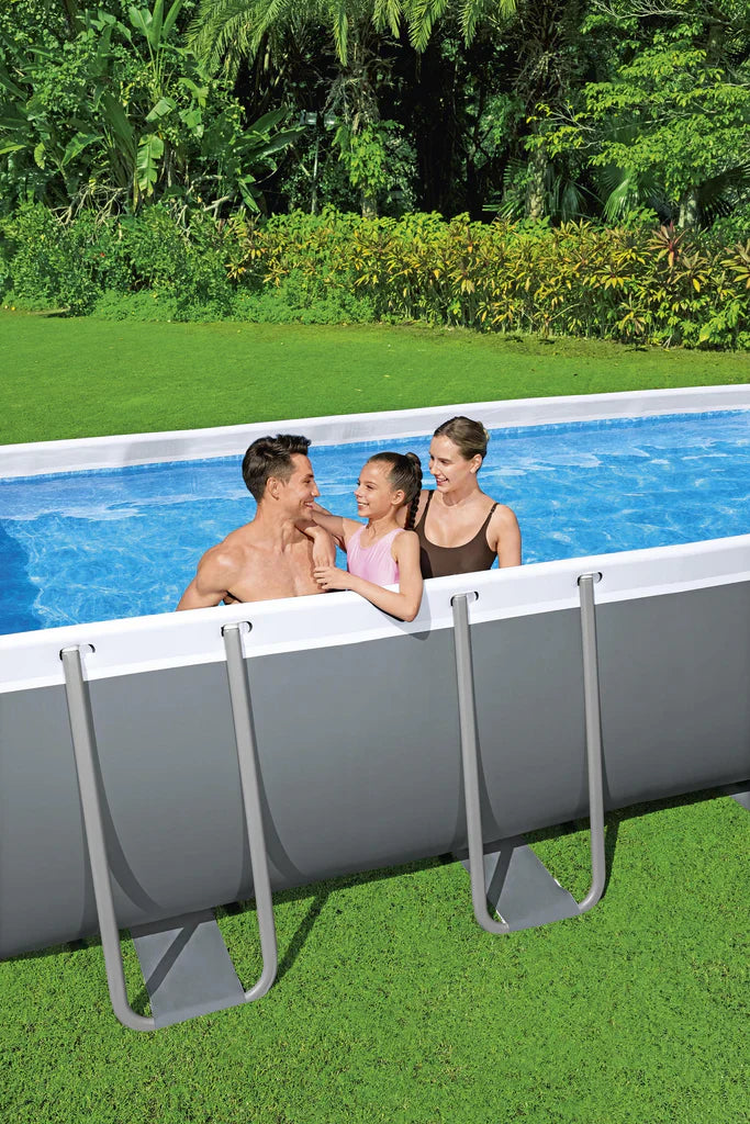 56466 BESTWAY POWER STEEL® 18 FT X 9 FT X 4 FT RECTANGULAR POOL SET