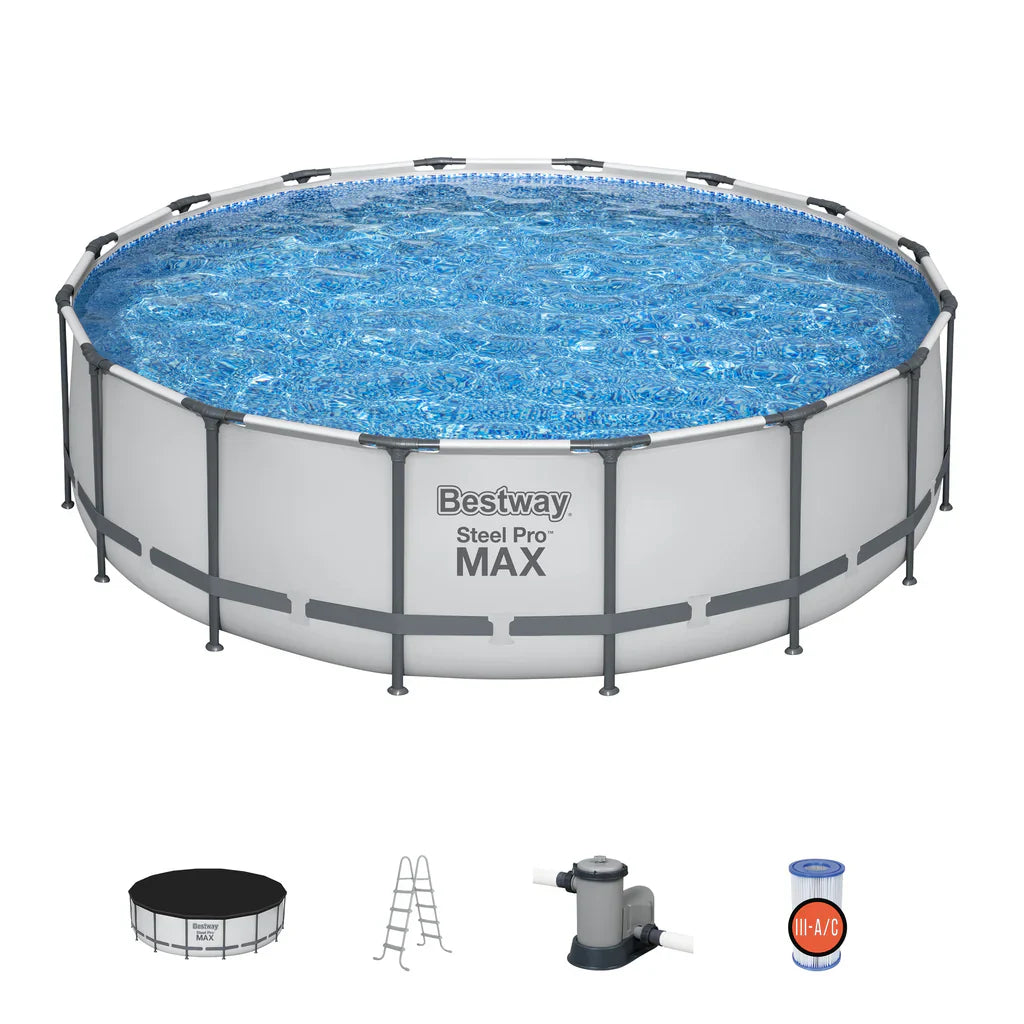 BESTWAY (5612Z) STEEL PRO MAX™ 16' X 48"/4.88M X 1.22M POOL SET