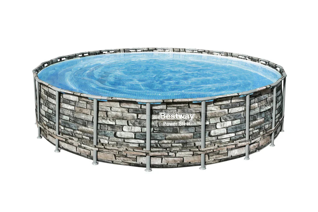 BESTWAY 56883 PORTABLE SWIMMING POOL POWER STEEL™ METALFRAME POOL 20FT X 4.5 FT