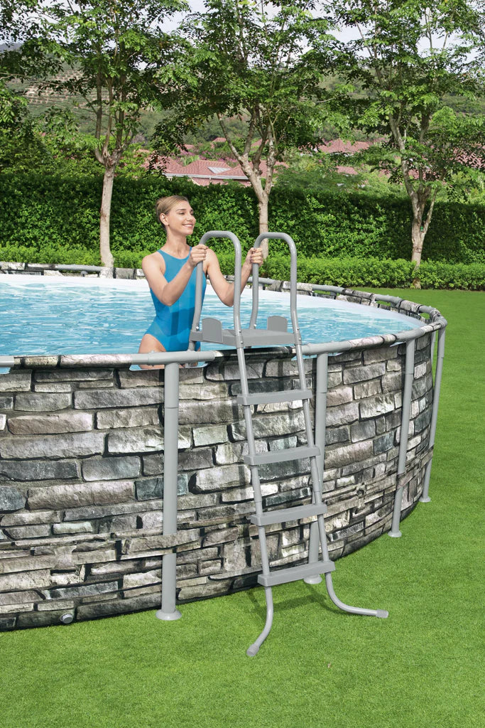 BESTWAY 56883 PORTABLE SWIMMING POOL POWER STEEL™ METALFRAME POOL 20FT X 4.5 FT
