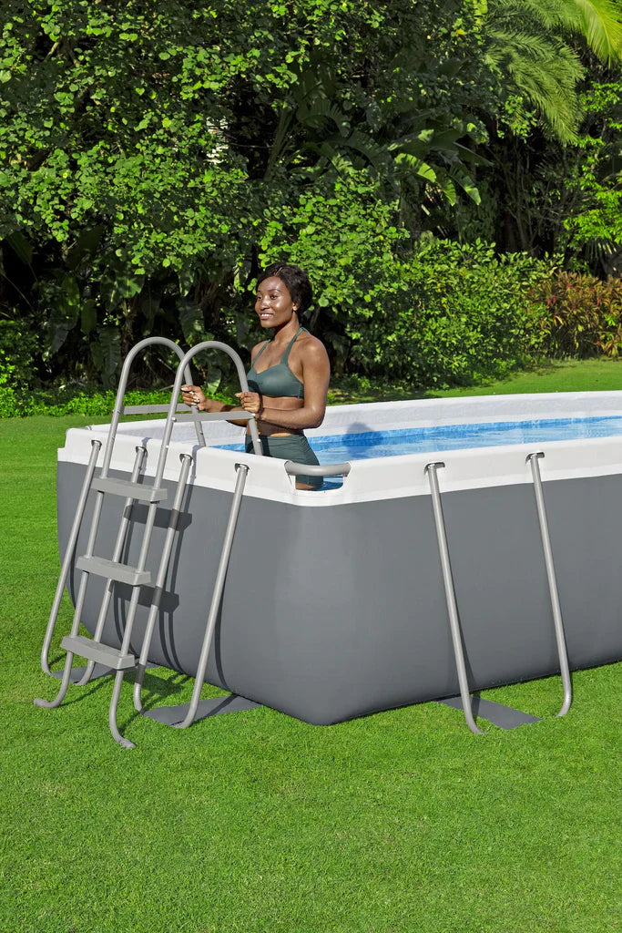 BESTWAY 56442 POWER STEEL® 13'3" X 6'7" X 39.5"/4.04M X 2.01M X 1.00M RECTANGULAR PVC SWIMMING POOL