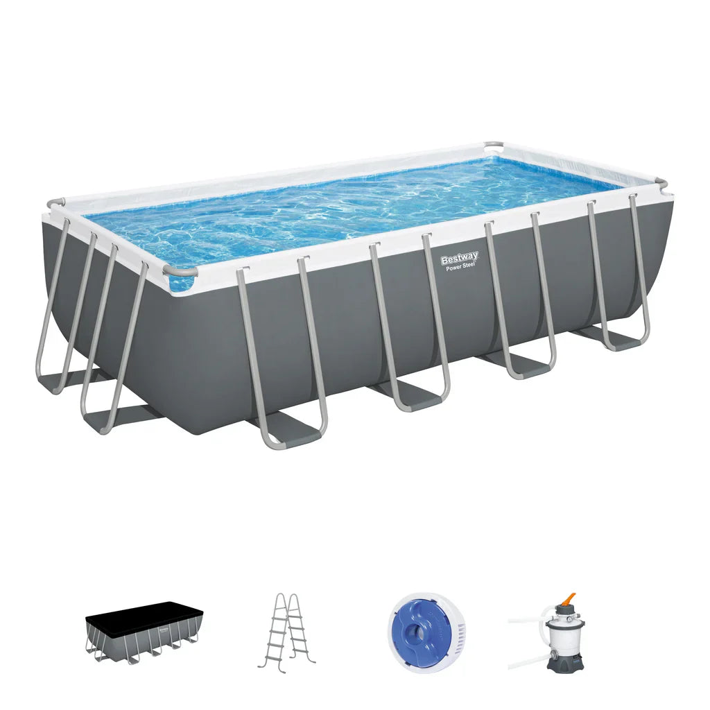 56671 BESTWAY 16' X 8' X 48" PORTABLE RECTANGULAR SWIMMING POOL