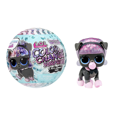 LOL Surprise Glitter Color Change Pets with 5 Surprises- Collectible Pet Including Glittery Accessories, Holiday Toy, Great Gift for Kids Girls Boys Ages 4 5 6+ Years Old