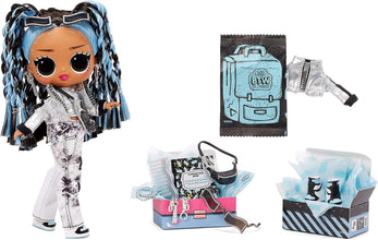 LOL Tweens Fashion Doll with 15 Surprises, Blue Hair, Includng Stylish Outfit & Accessories with Reusable Bedroom Playset -