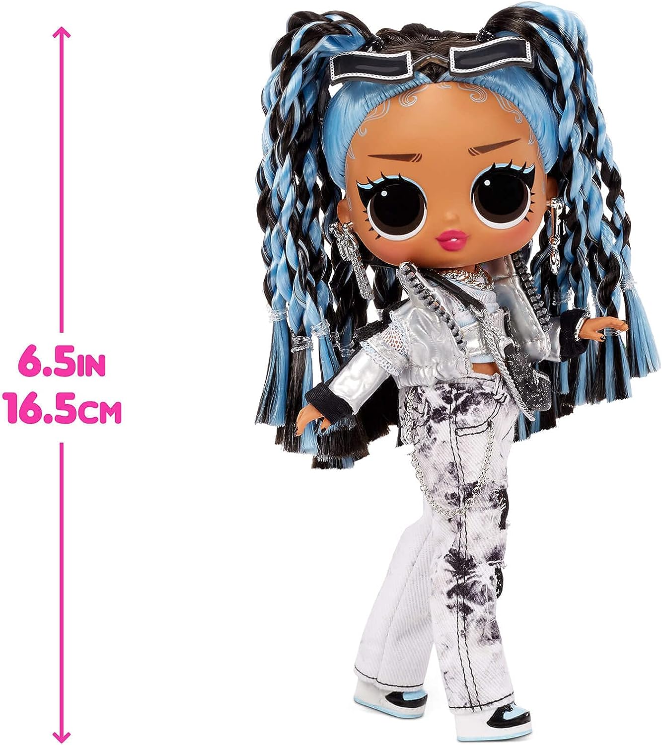 LOL Tweens Fashion Doll with 15 Surprises, Blue Hair, Includng Stylish Outfit & Accessories with Reusable Bedroom Playset -