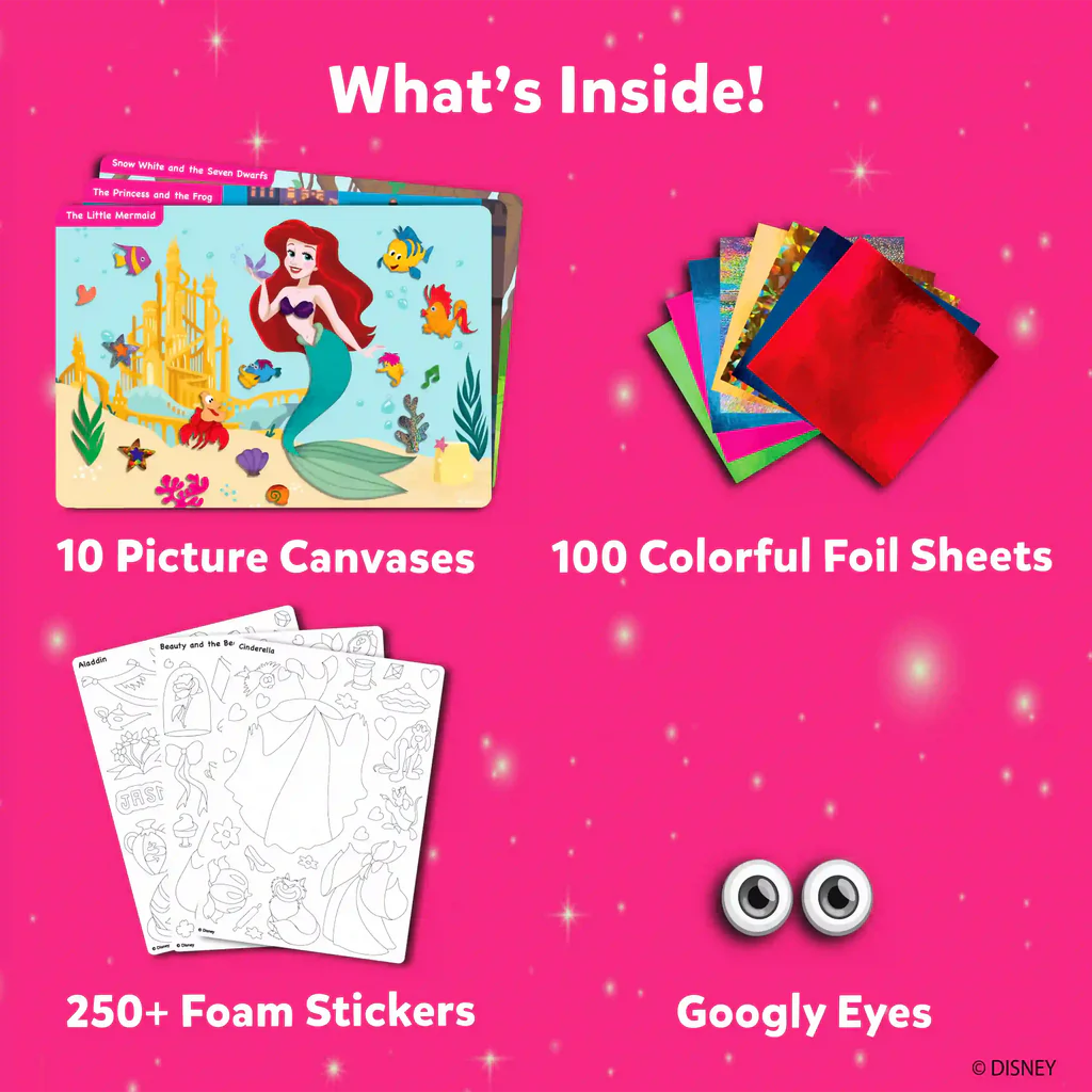 SKILLMATICS Foil Fun Disney Princess | No Mess Art Kit (ages 4-9)