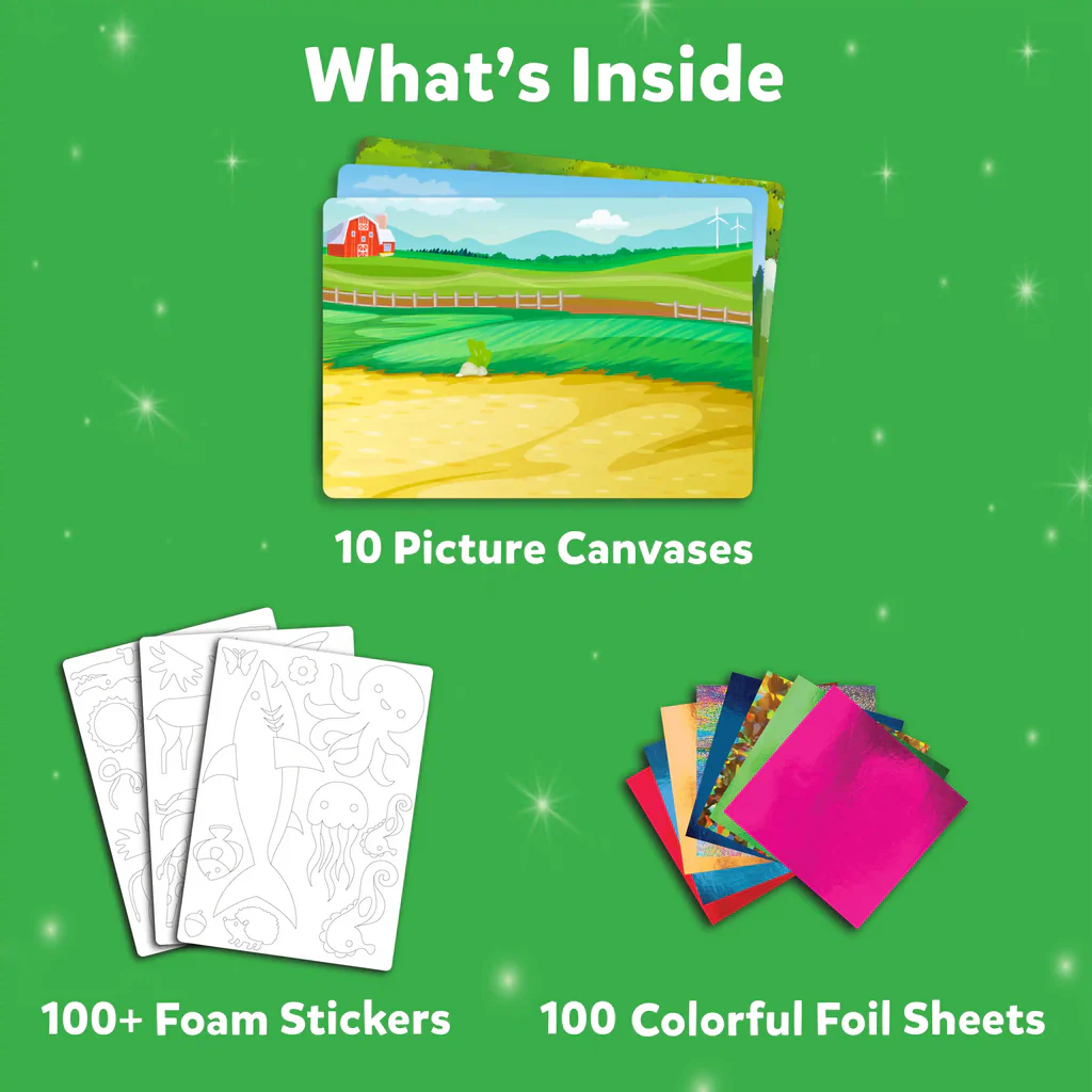 SKILLMATICS Foil Fun: World Of Animals | No Mess Art Kit (ages 4-9)