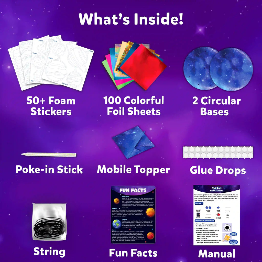SKILLMATICS Foil Fun: Solar System | No Mess Art Kit (ages 4-12)