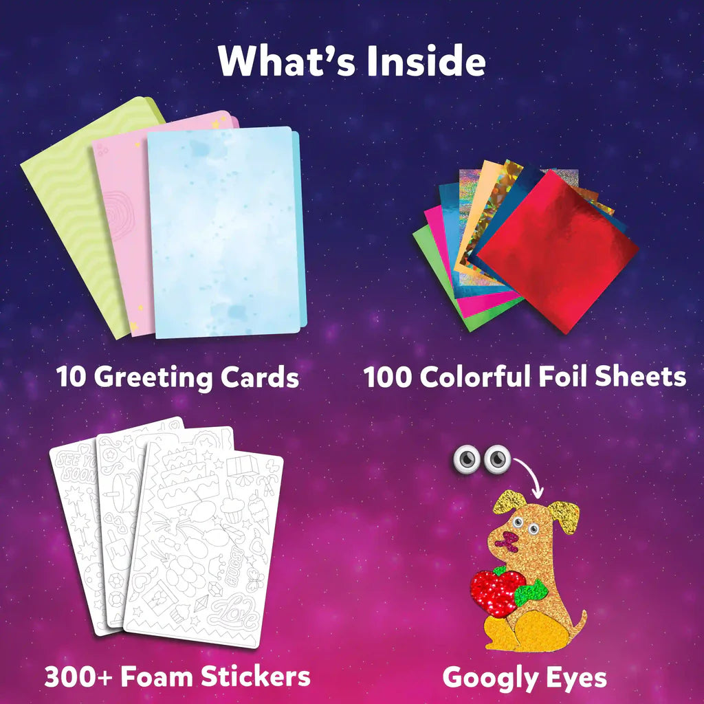 SKILLMATICS Foil Fun: Card Making Set | No Mess Art Kit (ages 4-9)
