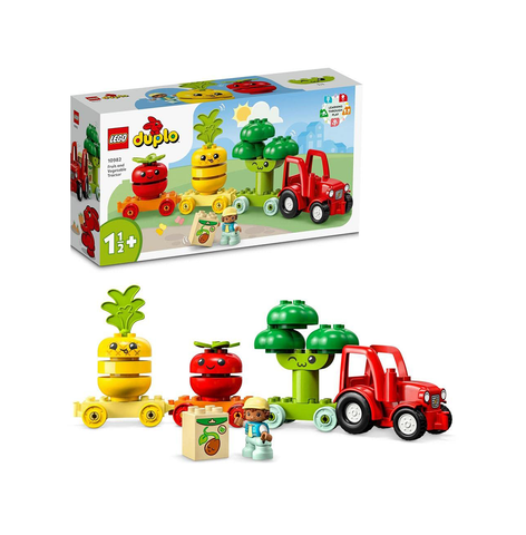 LEGO DUPLO My First Fruit and Vegetable Tractor 10982 Building Toy Set (19 Pieces)