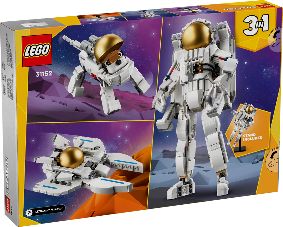 lego Creator Space Astronaut 3in1 Toy Set 31152