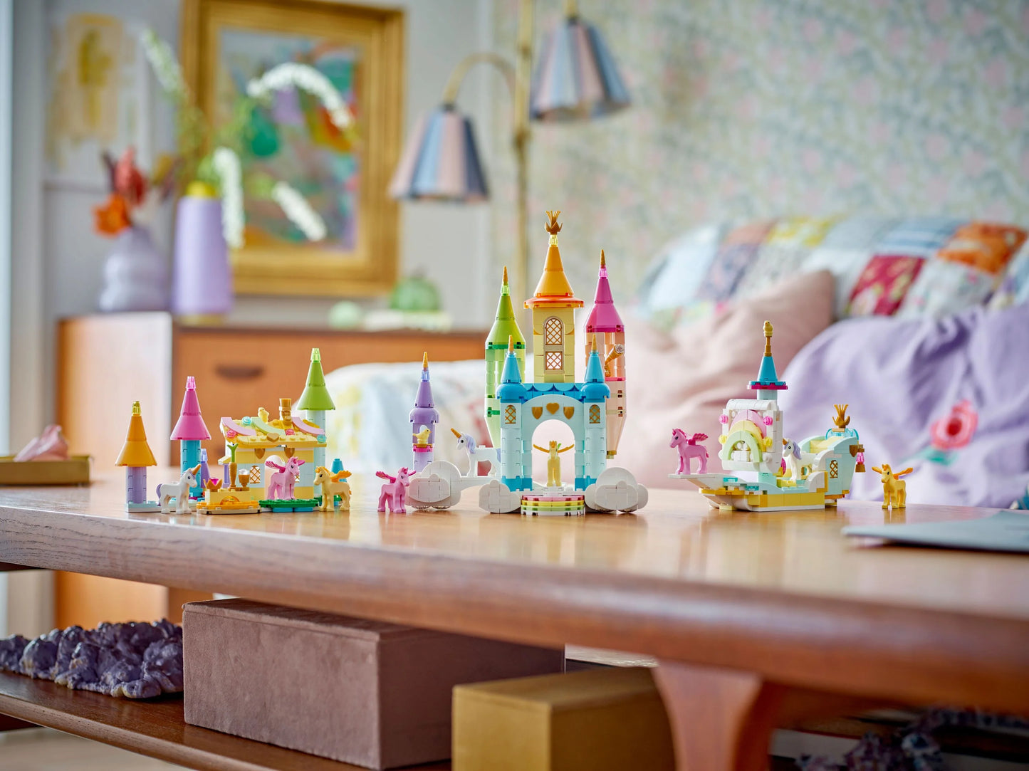 Creator 3in1 Unicorn Castle Toy Animals and Room Decor 31175 Building Kit