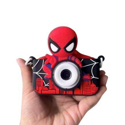 Toys Uncle Digital Video Camera for Kids with Protective Silicone Cover with inbuilt Games (SPIDER MAN)