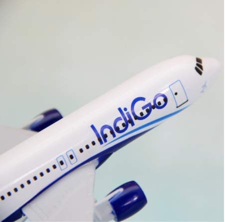 Diecast Aeroplane Scale Model , 16CM (1:400) , Indigo