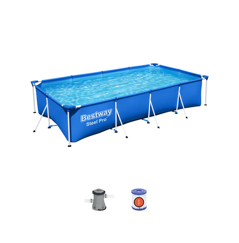 BESTWAY  PORTABLE SWIMMING POOL FOR ADULTS 13.12 FT X 6.92 FT X 2.62 FT / 4.00M X 2.11M X 81CM