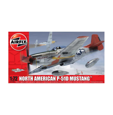 A01004 North American P-51D Mustang Scale Model Kit (1:72) | Airfix