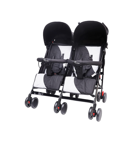 R for Rabbit Ginny and Johnny – Baby Twin Stroller and Pram Easy Foldable with Adjustable Seating Positions with Huge Storage Basket