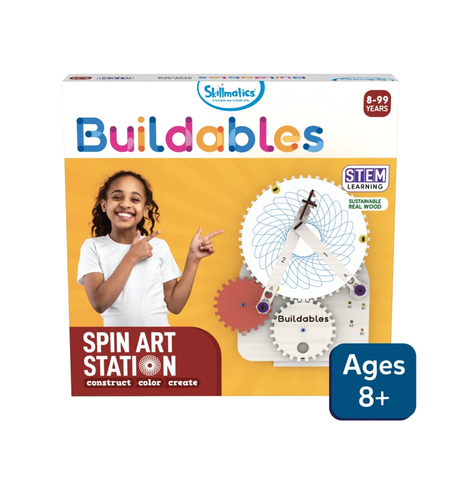Buildables Spin Art Station | STEM construction toys