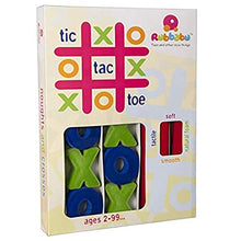 RUBBABU Tic Tac Toe Made by Natural Rubber Safe & Soft Toy for Kids, Baby,Girl, Boy & Toddlers- Multicolor
