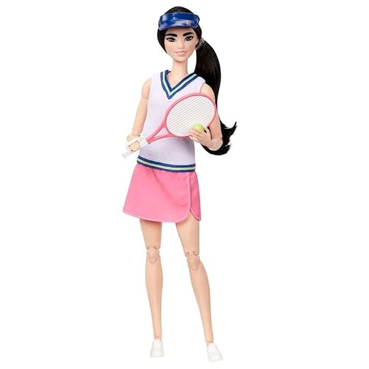 Barbie Doll & Accessories, Career Tennis Player Doll with Racket and Ball