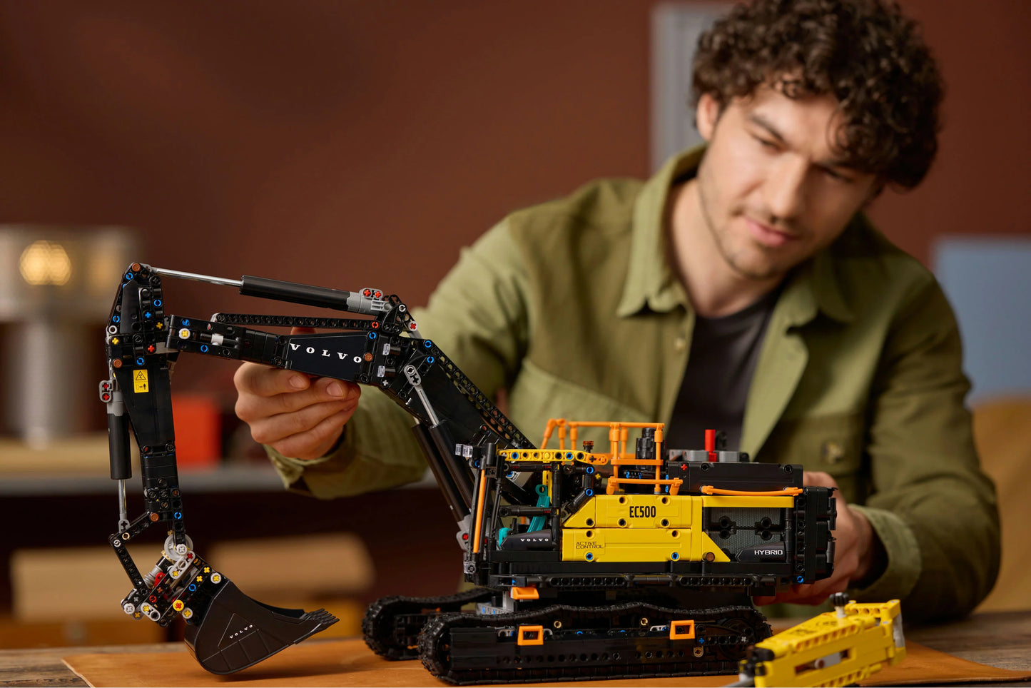 Technic Volvo EC500 Hybrid Excavator Set, Gift for Adults 42215 Building Kit
