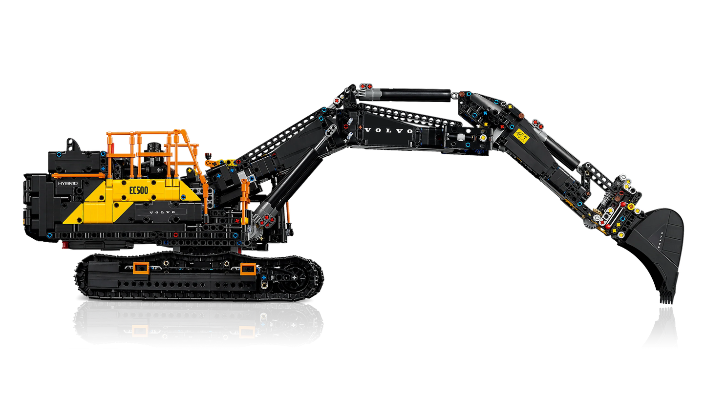 Technic Volvo EC500 Hybrid Excavator Set, Gift for Adults 42215 Building Kit