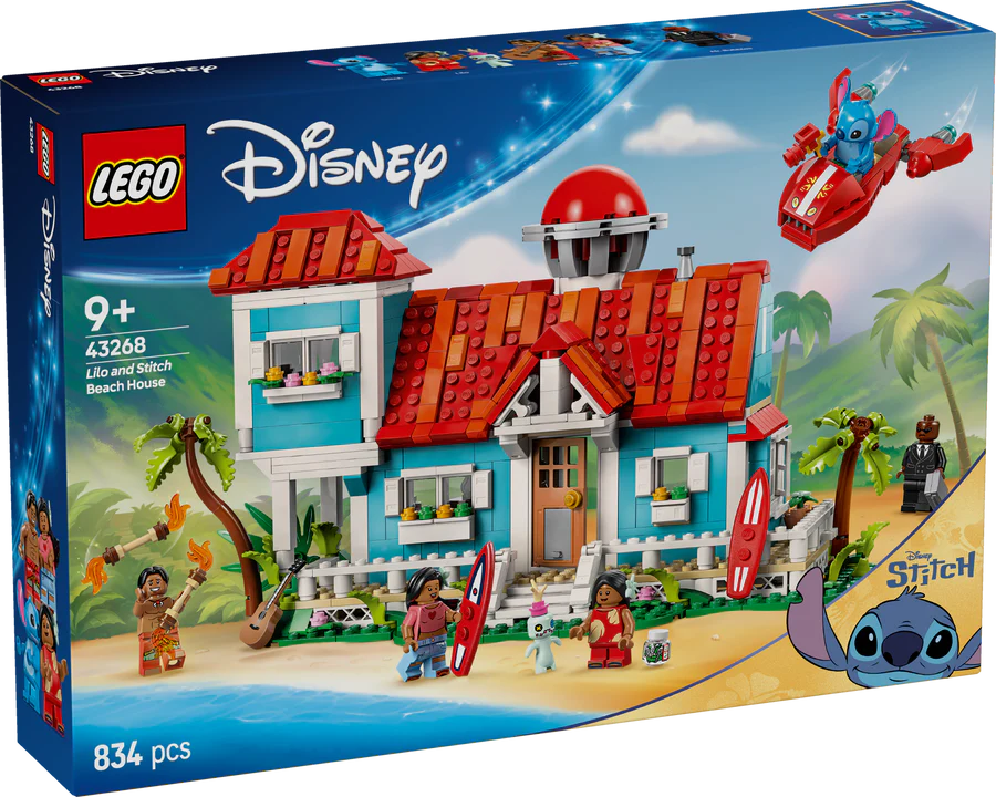 LEGO Disney Lilo and Stitch Beach House Building Kit Playset 43268