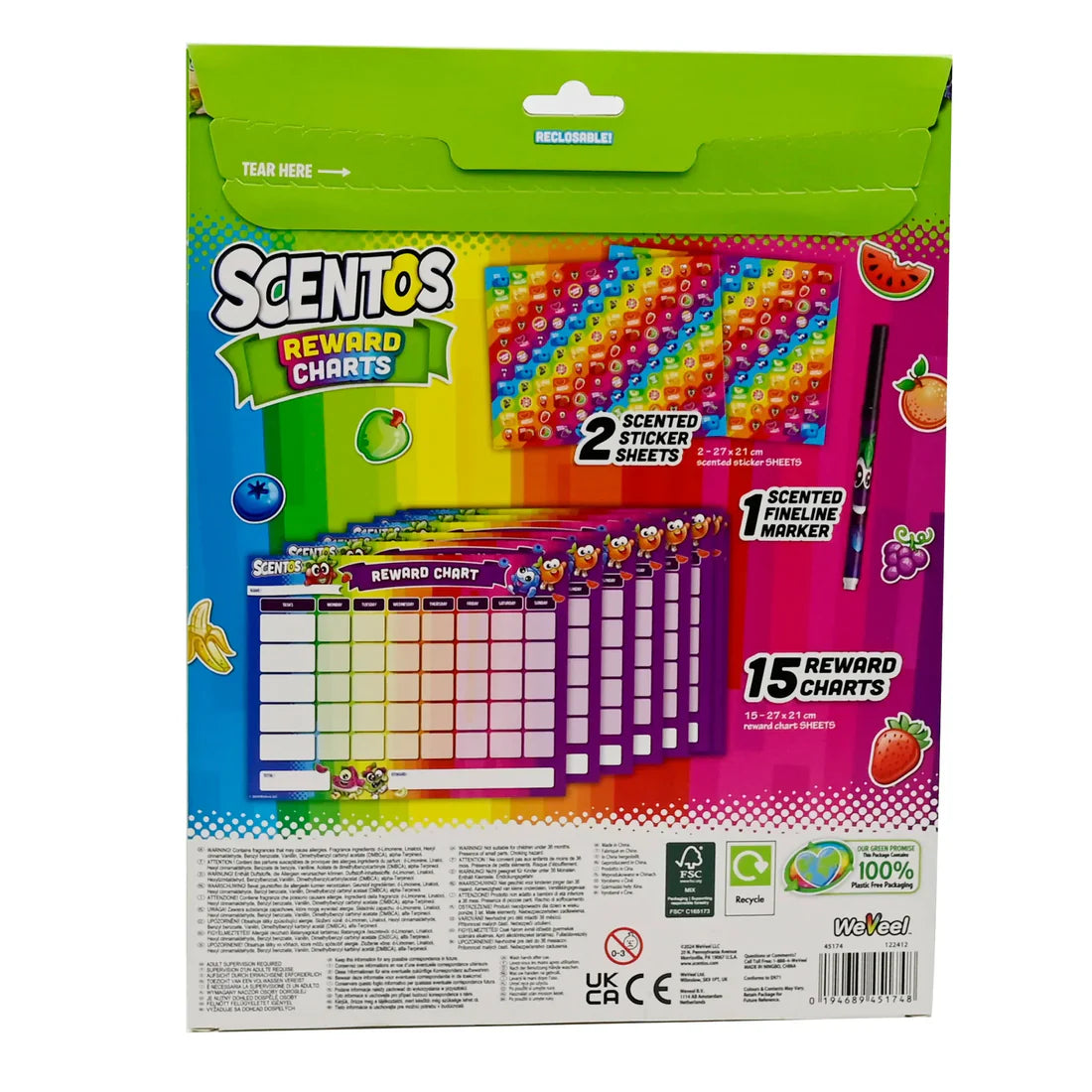 Scentos On The Go Reward Charts (pack of 12)