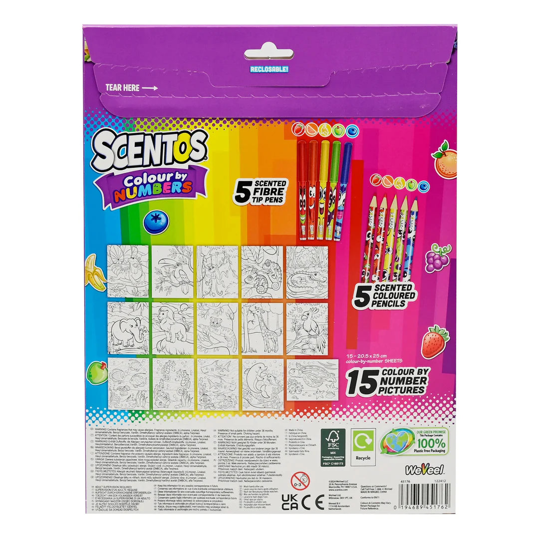 Go Colour By Numbers (PACK OF 12)