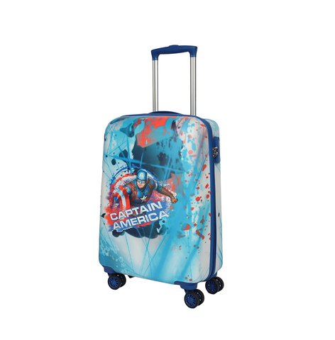 Marvel 18 Inch Captain America Hard Sided Kids Trolley Bag / Suitcase for Travel