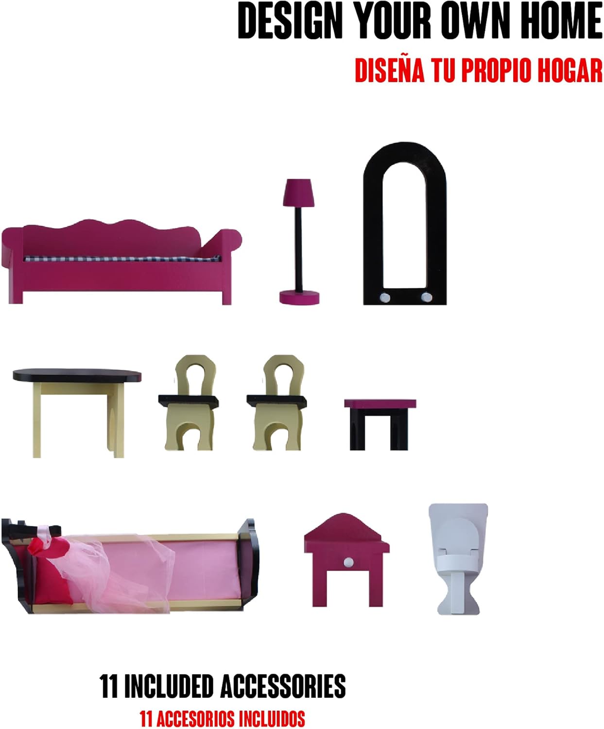 Big Wooden 4 Feet Doll House