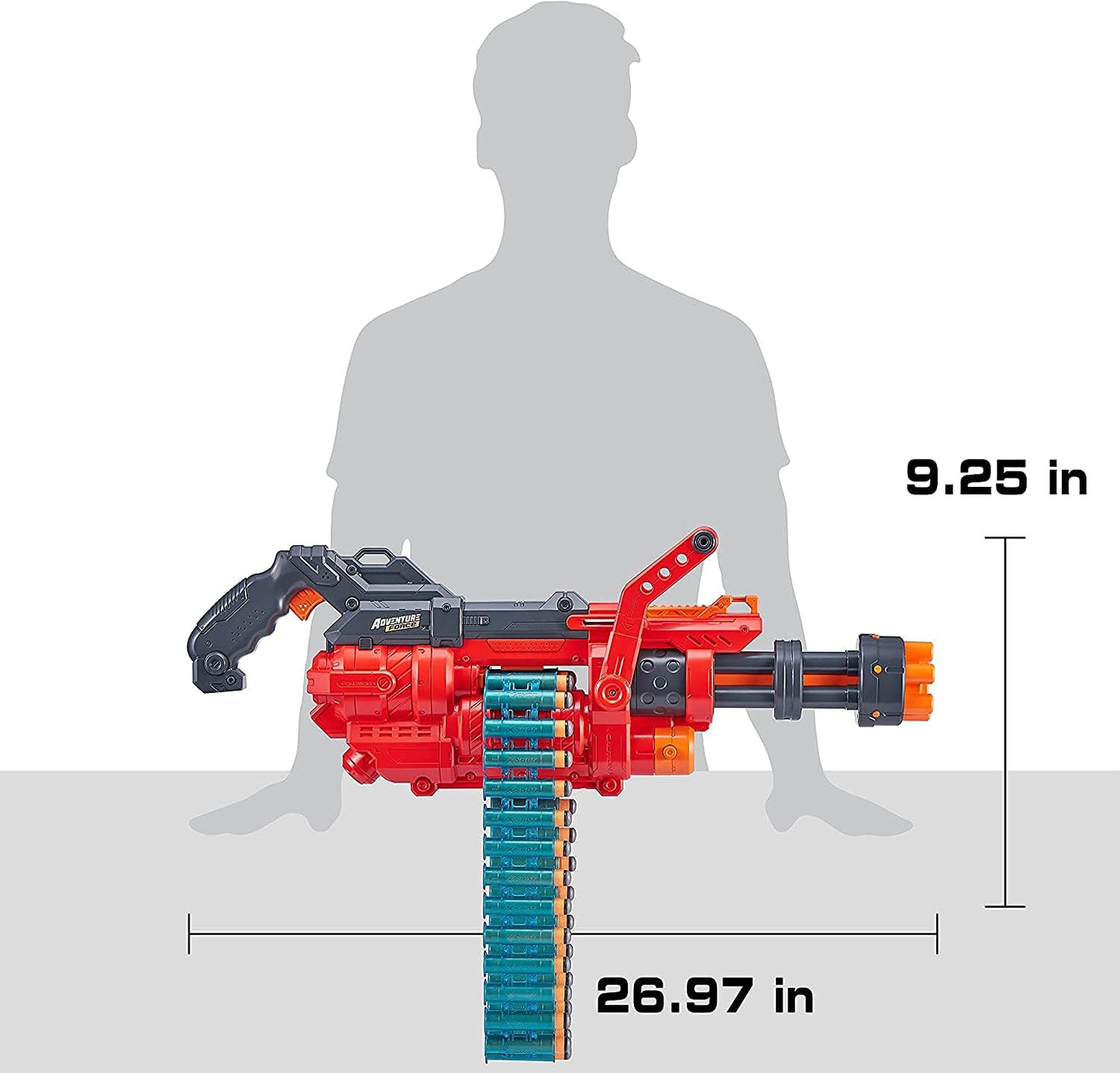 XShot Omega Foam Dart Launcher with Automatic Rotating Belt Blaster