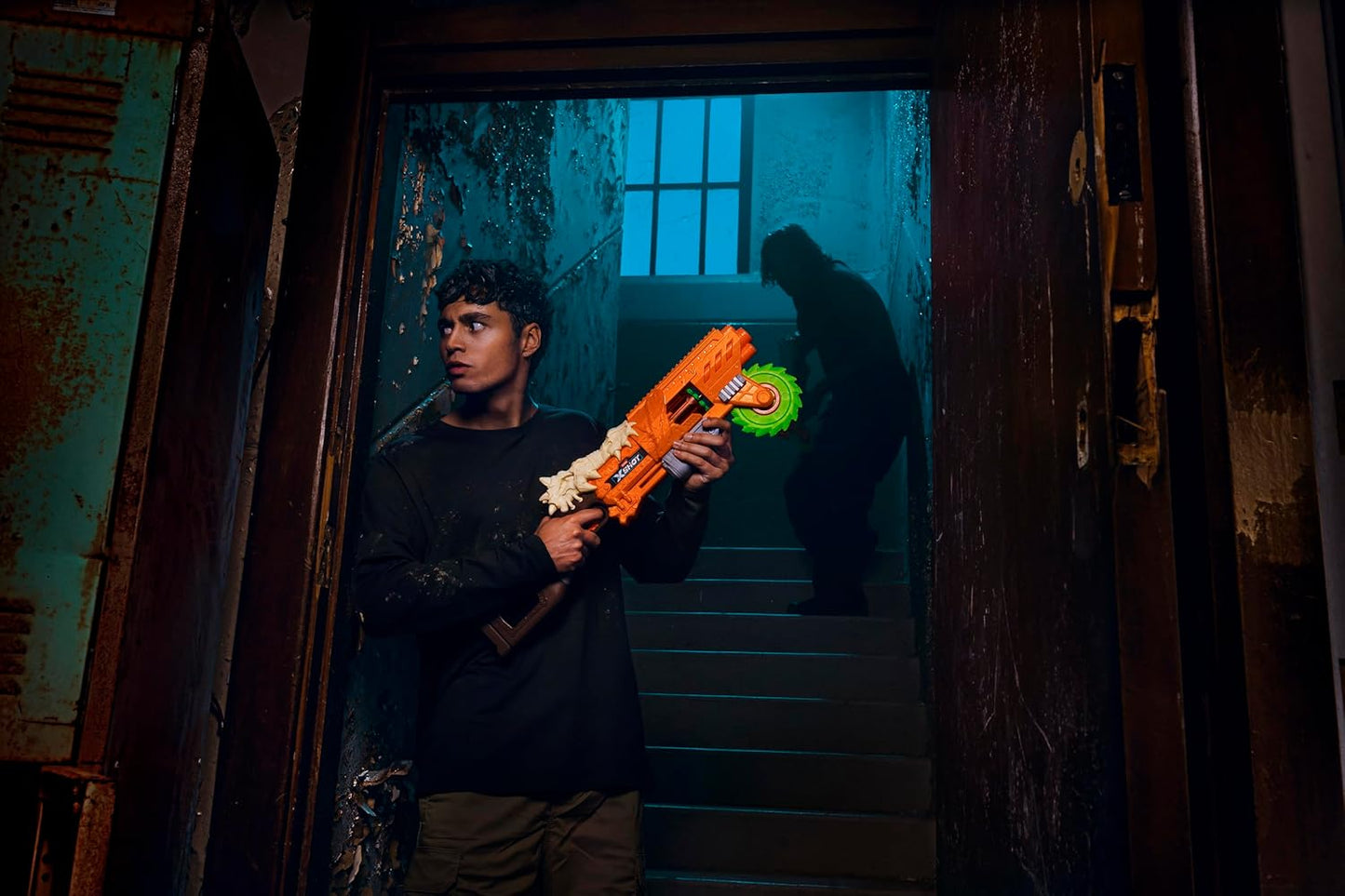 XSHOT Insanity HorrorFire Doomsday by Zuru with 16 Darts, Air Pocket Technology Darts and Dart Storage