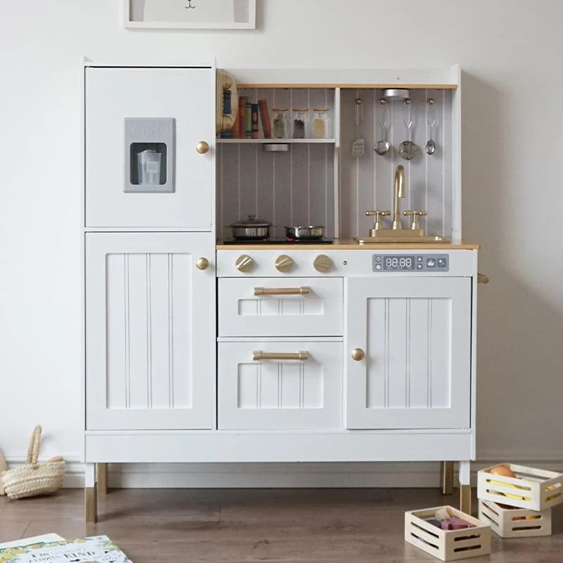 Wooden Luxury Neon Kitchen with Simulated Sound and Light