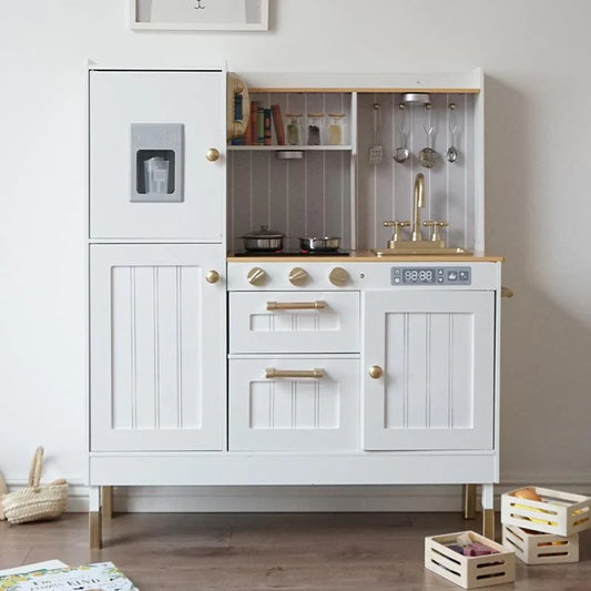 Wooden Luxury Neon Kitchen with Simulated Sound and Light