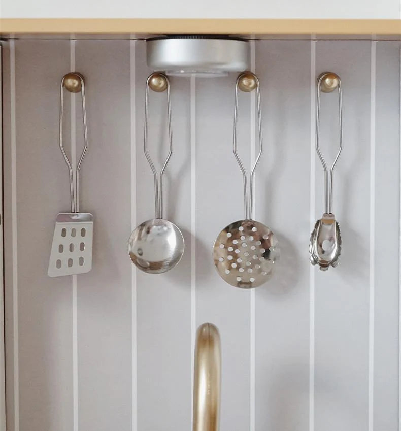 Wooden Luxury Neon Kitchen with Simulated Sound and Light