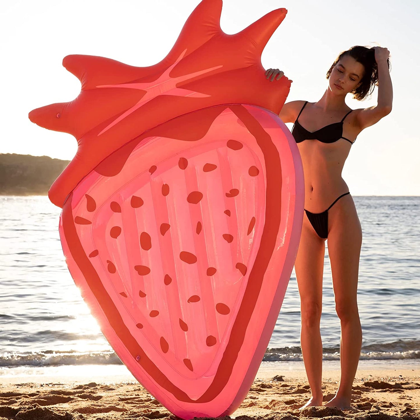 Luxe Lie-On Float | Strawberry Pink Berry