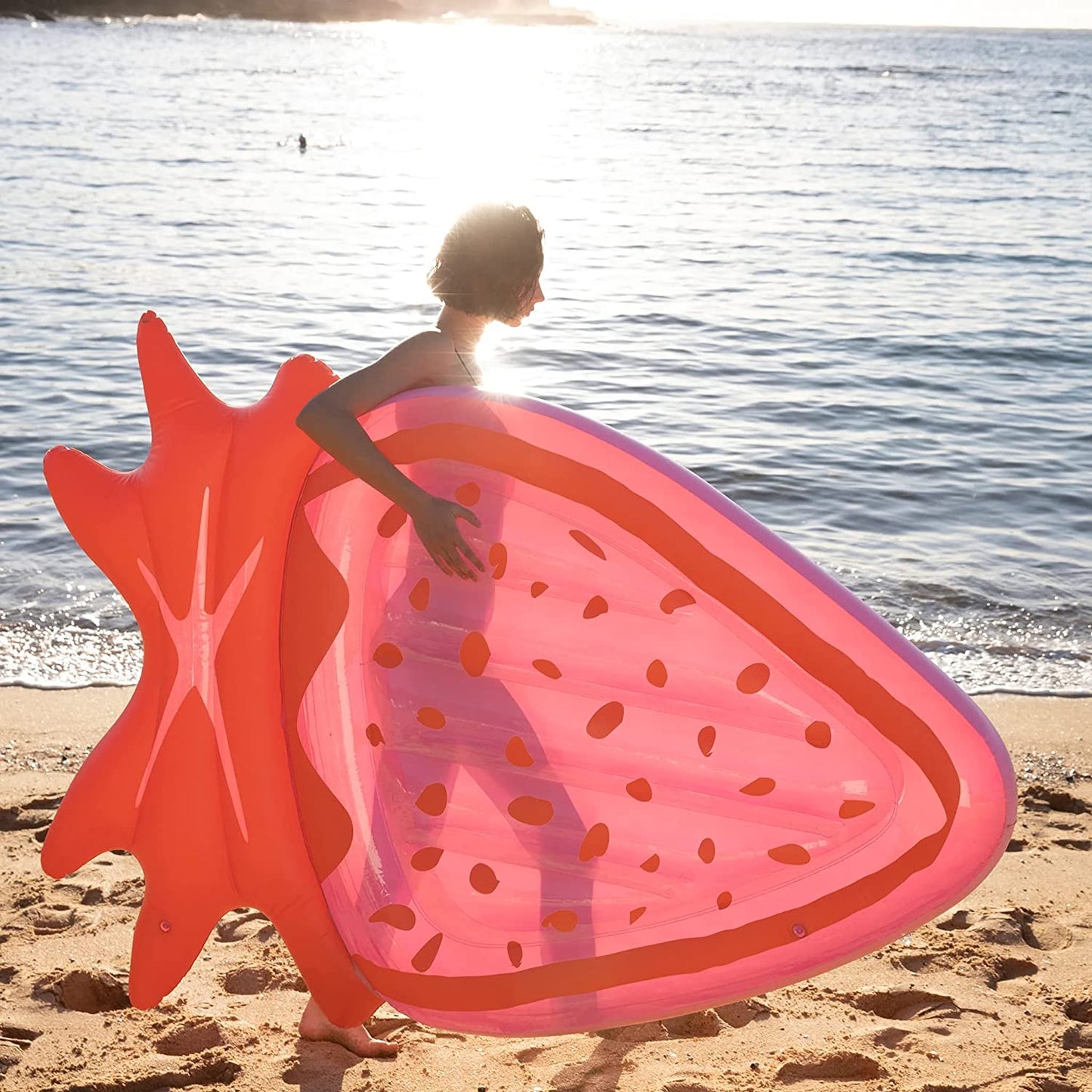 Luxe Lie-On Float | Strawberry Pink Berry