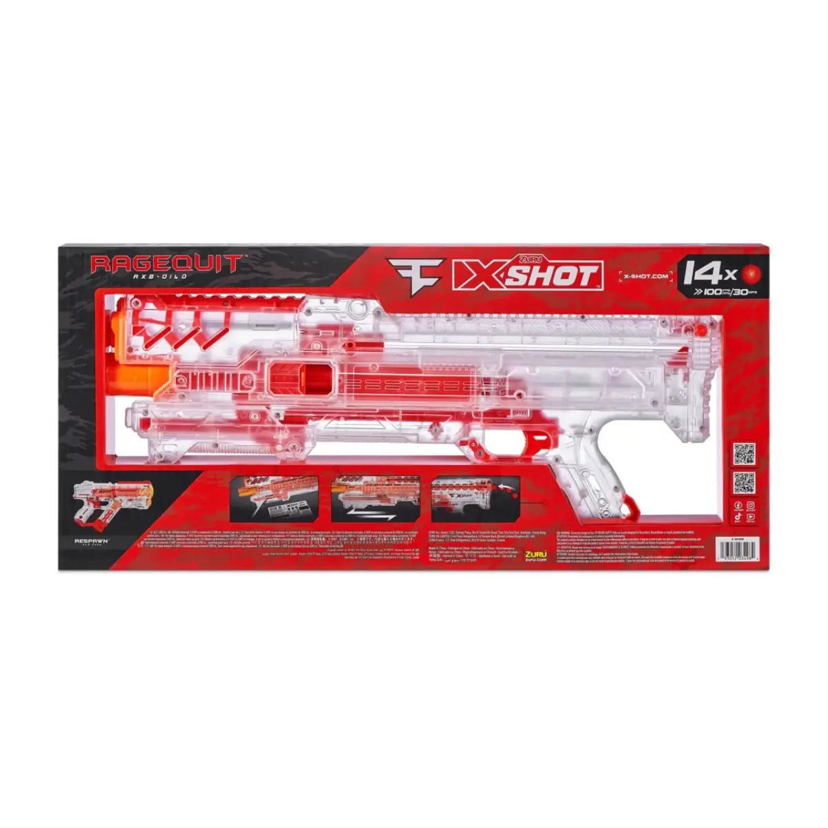 X-Shot Faze Ragequit Round Blaster