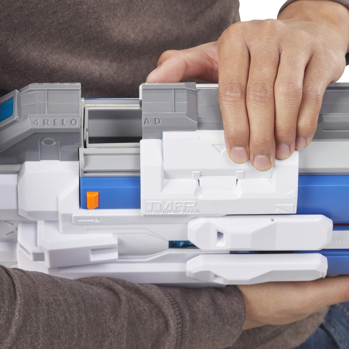 NERF Overwatch Soldier: 76 Rival Blaster -- Fully Motorized, Lights, Recoil Action, 30 Overwatch Rival Rounds