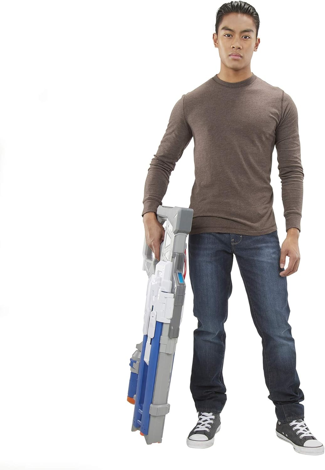 NERF Overwatch Soldier: 76 Rival Blaster -- Fully Motorized, Lights, Recoil Action, 30 Overwatch Rival Rounds