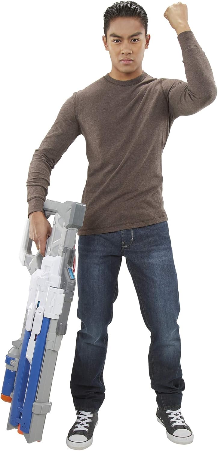 NERF Overwatch Soldier: 76 Rival Blaster -- Fully Motorized, Lights, Recoil Action, 30 Overwatch Rival Rounds