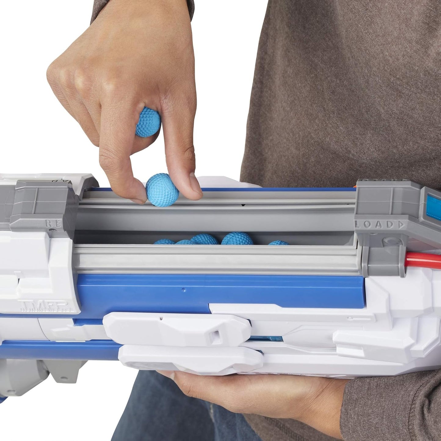 NERF Overwatch Soldier: 76 Rival Blaster -- Fully Motorized, Lights, Recoil Action, 30 Overwatch Rival Rounds